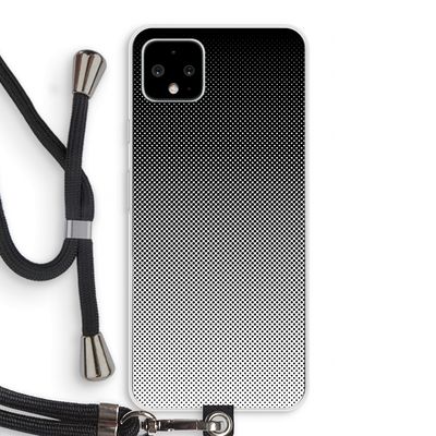 Musketon Halftone: Pixel 4 XL Transparant Hoesje met koord
