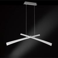 LED Hanglamp X linear - Zwenkbaar - Warm wit licht - Inkortbaar - Zilver LED Hanglamp X linear - Zwenkbaar - Warm wit licht - Inkortbaar - Zilver