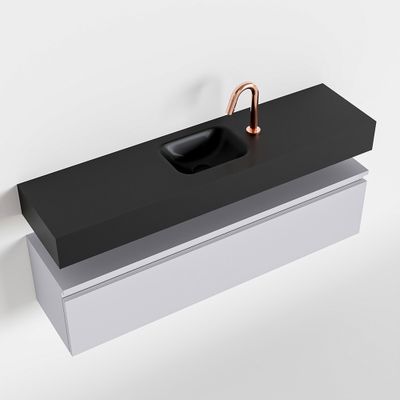 Toiletmeubel Mondiaz Andor | 120 cm | Meubelkleur Cale | Lex vrijhangend wastafel Urban Midden | 1 kraangat