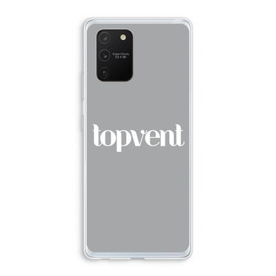 Topvent Grijs Wit: Samsung Galaxy S10 Lite Transparant Hoesje