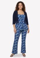 Yoek Bolero | Blauw | Maat 50/52