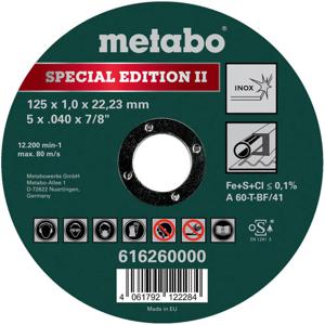 Metabo SPECIAL EDITION II 616260000 Doorslijpschijf recht 125 mm 1 stuk(s)