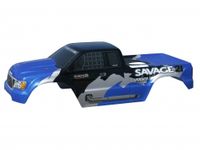 Nitro gt-1 truck painted body (m.candy blue/silver/black) - thumbnail