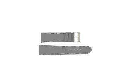 Horlogeband Universeel 804.07.22 Leder Grijs 22mm