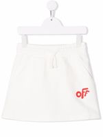 Off-White Kids jupe de sport à logo imprimé - Blanc