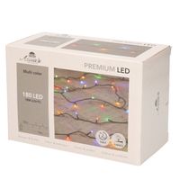 1x Kerstverlichting 180 gekleurde leds met dimmer en timer buiten