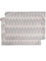 Missoni Home lot de 2 nappes à rayures - Gris - thumbnail