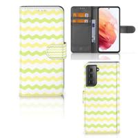 Samsung Galaxy S21 | Telefoon Hoesje | Waves Yellow