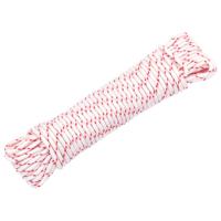 VidaXL Trekkoord startkoord wit en rood ø3 mm 10 m nylon