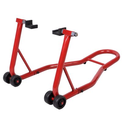 Motorfiets Reparatiestandaard Achterwiel Professionele Motorstandaard Achter met Rubberen Behuizing Rood