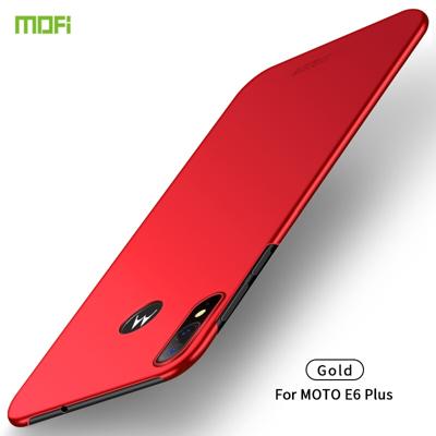 Voor MOTO E6 plus MOFI Frosted PC ultradun hard case (rood)