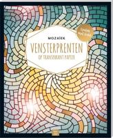 Mozaiek kleurboek Vensterprenten op transparant Papier