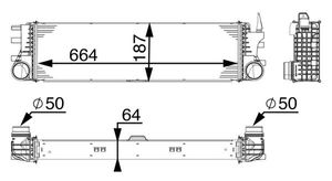 Intercooler, inlaatluchtkoeler CI180000P