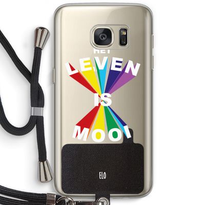 Het Leven Is Mooi: Samsung Galaxy S7 Transparant Hoesje met koord
