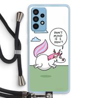 Unicorn: Samsung Galaxy A52 Transparant Hoesje met koord