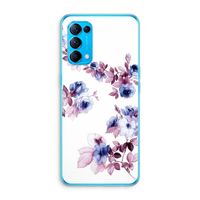 Waterverf bloemen: Oppo Find X3 Lite Transparant Hoesje