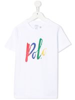 POLO RALPH LAUREN KIDS t-shirt à logo imprimé - Blanc