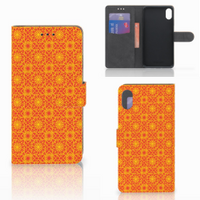 Apple iPhone Xs Max Telefoon Hoesje Batik Oranje - thumbnail