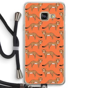 Cheetah: Samsung Galaxy A3 (2016) Transparant Hoesje met koord
