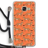 Cheetah: Samsung Galaxy A3 (2016) Transparant Hoesje met koord