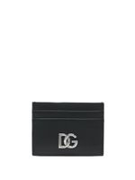 Dolce & Gabbana porte-cartes en cuir à plaque logo - Noir - thumbnail