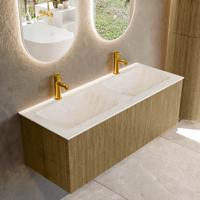 Badmeubel Mondiaz Kurve-Dlux | 120 cm cm | Meubelkleur Dusk | Wastafelkleur Opalo | Solid surface | Wasbak beiden zijden spoelbak | 2 kraangaten Badmeubel Mondiaz Kurve-Dlux | 120 cm cm | Meubelkleur Dusk | Wastafelkleur Opalo | Solid surface | Wasbak beiden zijden spoelbak | 2 kraangaten