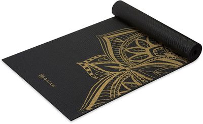 Gaiam Yoga Mat Rubber Bronze Medallion 6 mm - (173 x 61 cm)