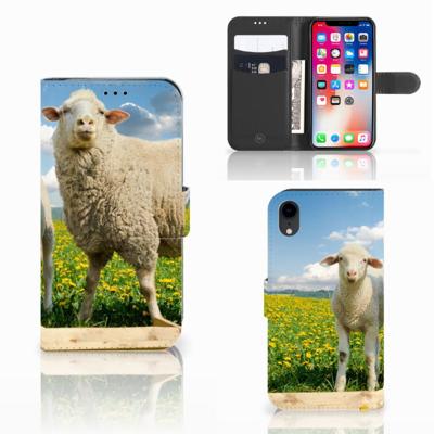 Apple iPhone Xr | Telefoonhoesje | Met pasjeshouder | Schaap en Lammetje
