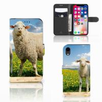 Apple iPhone Xr | Telefoonhoesje | Met pasjeshouder | Schaap en Lammetje
