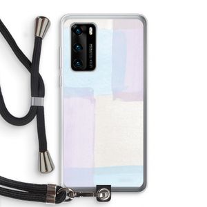 Square pastel: Huawei P40 Transparant Hoesje met koord