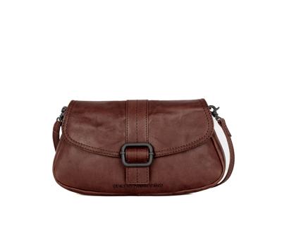 Spikes & Sparrow Mini Crossbody / Heuptas Sylvie Donker Bruin