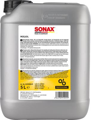 SONAX Mos2-oel 5ltr. blechkanister