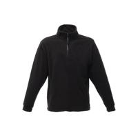 Warme fleece trui Thor grote maten - zwart - voor heren - halsrits - polyester fleece - thumbnail