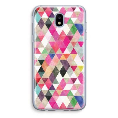 Gekleurde driehoekjes: Samsung Galaxy J5 (2017) Transparant Hoesje