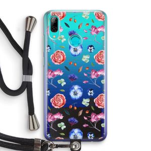 Bloemetjes: Huawei P Smart (2019) Transparant Hoesje met koord