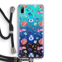 Bloemetjes: Huawei P Smart (2019) Transparant Hoesje met koord