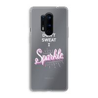 Sparkle quote: OnePlus 8 Pro Transparant Hoesje