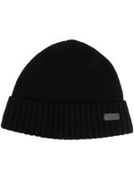 Barbour bonnet nervuré à patch logo - Noir