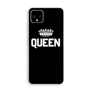 Queen zwart: Pixel 4 XL Transparant Hoesje