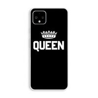 Queen zwart: Pixel 4 XL Transparant Hoesje
