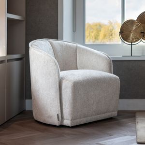 Richmond Fauteuil Maryse Chenille - Crème