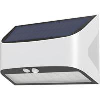 LED Solar Tuinverlichting met Sensor - Wandlamp op Zonne-energie met Bewegingssensor - Brinton Solara - 6W 600lm - Helder/Koud Wit 6500K - IP54 - Wit