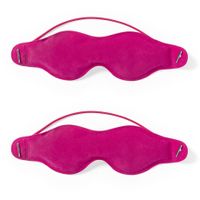 2x stuks verkoelend oogmasker roze