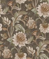 Dutch Wallcoverings Arabesque - Cecelia Charcoal Rust - Multi