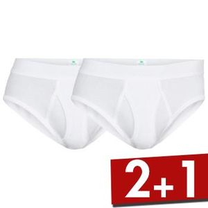 Dovre 2 stuks Organic Cotton Brief With Fly
