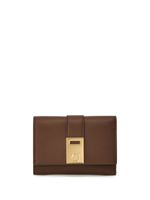 Ferragamo portefeuille bicolore Hug en cuir - Marron