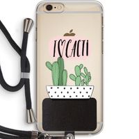I love cacti: iPhone 6 PLUS / 6S PLUS Transparant Hoesje met koord
