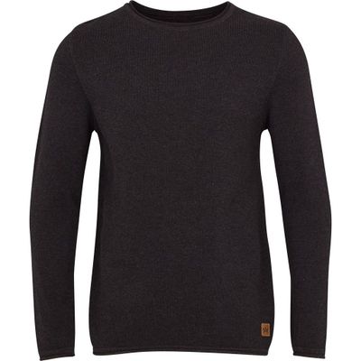 Kronstadt Heren Trui Katoen Pep Zwart Brede Ronde Hals Regular Fit Kronstadt Heren Trui Katoen Pep Zwart Brede Ronde Hals Regular Fit