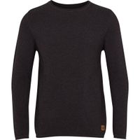 Kronstadt Heren Trui Katoen Pep Zwart Brede Ronde Hals Regular Fit - thumbnail