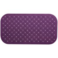 Douche/bad anti-slip mat badkamer - rubber - paars - 36 x 76 cm - rechthoek